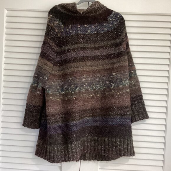 Free People Starlight Shadow Alpaca Mohair Sweater Cardigan size M Boho Cozy - Picture 3 of 12